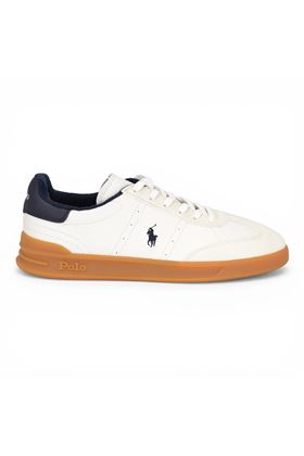 Sneaker uomo Polo in pelle colore bianco. POLO RALPH LAURENT | 809P06951-001-
